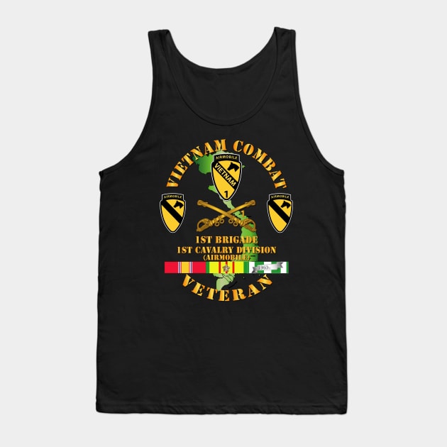 Vietnam Combat Cavalry Veteran w  1st Brigade - 1st Cav Div Tank Top by twix123844